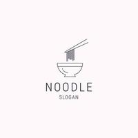 Noodle logo icon design template vector illustration