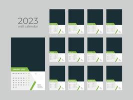 calendario de pared 2023 vector