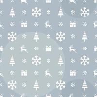 Hand drawn realistic elegant merry Christmas or xmas seamless design pattern. Festive winter texture vector