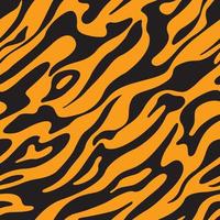 Modern abstract background with seamless tiger pattern of animal stripes background vector