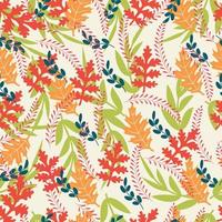 Luxury hand drawn vintage 3d seamless ornamental colorful flowers floral pattern design background vector