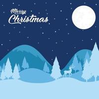 Realistic merry elegant Christmas poster or banner background design vector