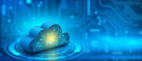 Cloud computing technology internet storage network. photo