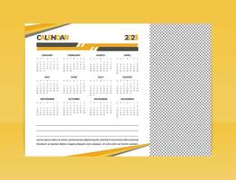 2023 calendar layout design template vector