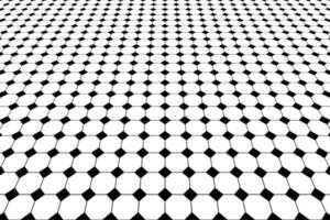 Black and white geometric tile floor, octagon and square retro background for design, Perspective pattern background. vector