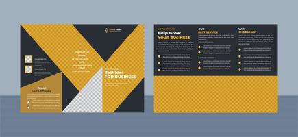 Modern flyer design template for poster flyer brochure cover design layout with triangle graphic vector