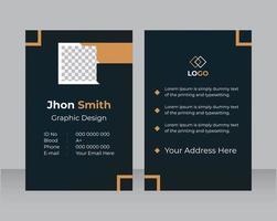 Id Card Design template Professional Identity Card Template Vector for Employee