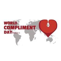 Vector World Compliment Day. Simple and Elegant