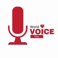 vector graphic of world voice day good for world voice day celebration simple and elegant