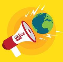 vector graphic of world voice day good for world voice day celebration simple and elegant