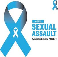 Vector illustration on the theme of Sexual Assault Awareness and prevention month of April