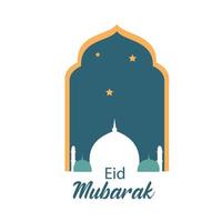 Happy Eid mubarak vector