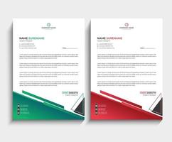 corporate modern business letterhead design vector