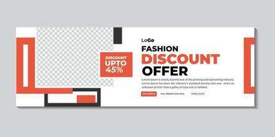 Digital marketing expert header and fashion banner design vector