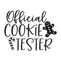 Official Cookie Tester New vector