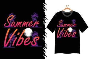 ilustración de verano para el diseño de camisetas vector