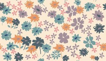 Floral background for textile, swimsuit, wallpaper, pattern covers, surface, gift wrap. vector