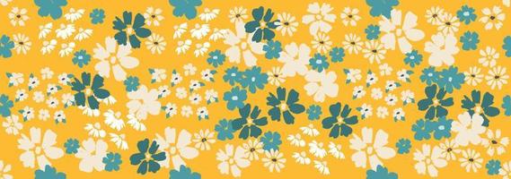 Floral background for textile, swimsuit, wallpaper, pattern covers, surface, gift wrap. vector