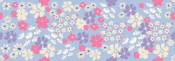 Floral background for textile, swimsuit, wallpaper, pattern covers, surface, gift wrap. vector