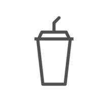 Drink related icon outline and linear vector. vector