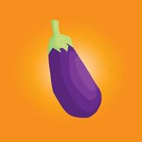 Eggplant Cubism Illustration