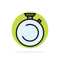 brújula reloj cronómetro temporizador reloj círculo abstracto fondo color plano icono vector