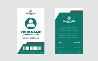 Modern Creative and Clean Two Sided Business Card Template. Flat Style Vector Illustration.