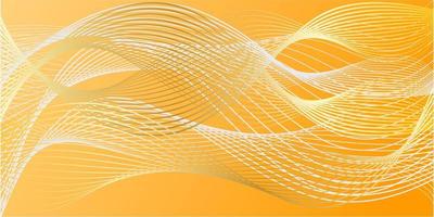 Color wave background design with yellow lines. vector