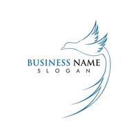 Bird Dove Logo Template vector