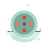 Fan Turbine Wind Abstract Flat Color Icon Template vector