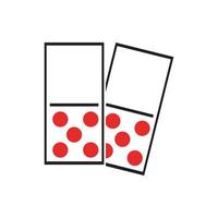 domino icon logo vector