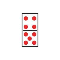 logotipo de juegos de dominó vector