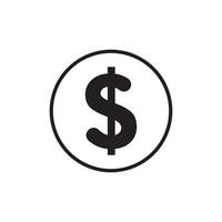 dollar money vector icon illustration design template - vector