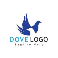 Bird Dove Logo Template vector