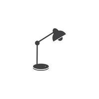 logotipo de la lámpara de escritorio vector