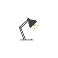 desk lamp logo vector