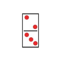 logotipo de juegos de dominó vector