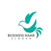 Bird Dove Logo Template vector