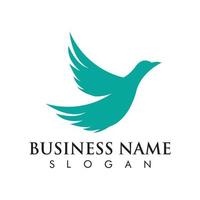 Bird Dove Logo Template vector