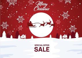 banner christmas sale vector