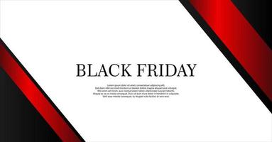 Black Friday banner. Black friday modern minimal geometric design with shape red and black frame. black friday typography for banner, flyer, greeting card, or calendar and etc. vector