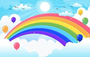 Colorful Rainbow Background vector