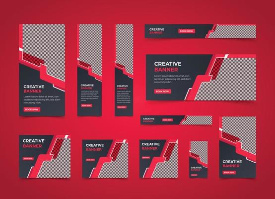 Business web banner template design