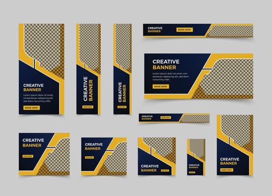 Business web banner template design