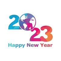 2023 Happy New Year logo design. 2023 number design template. Collection of 2023 Happy New Year symbols vector