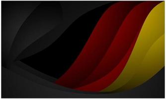 Black abstract wave background with red and yellow overlays for posters, banners, presentations etc vector