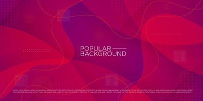 Trendy premium colorful wavy abstract background with gradient dark red, purple and orange combination color on background. Eps10 vector