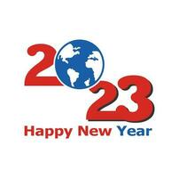 2023 Happy New Year logo design. 2023 number design template. Collection of 2023 Happy New Year symbols vector