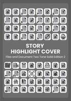 Files and Documents Two Tone Solid vector