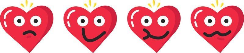 enamorado emoji emoticon rojo corazón diablo mal enojado vector